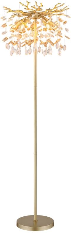 Globo Lighting Queena stojaca lampa 5x40 W zlatá 64138SG