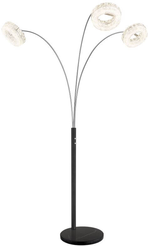 Globo Lighting Laurel stojaca lampa 1x35 W čierna 67387S1