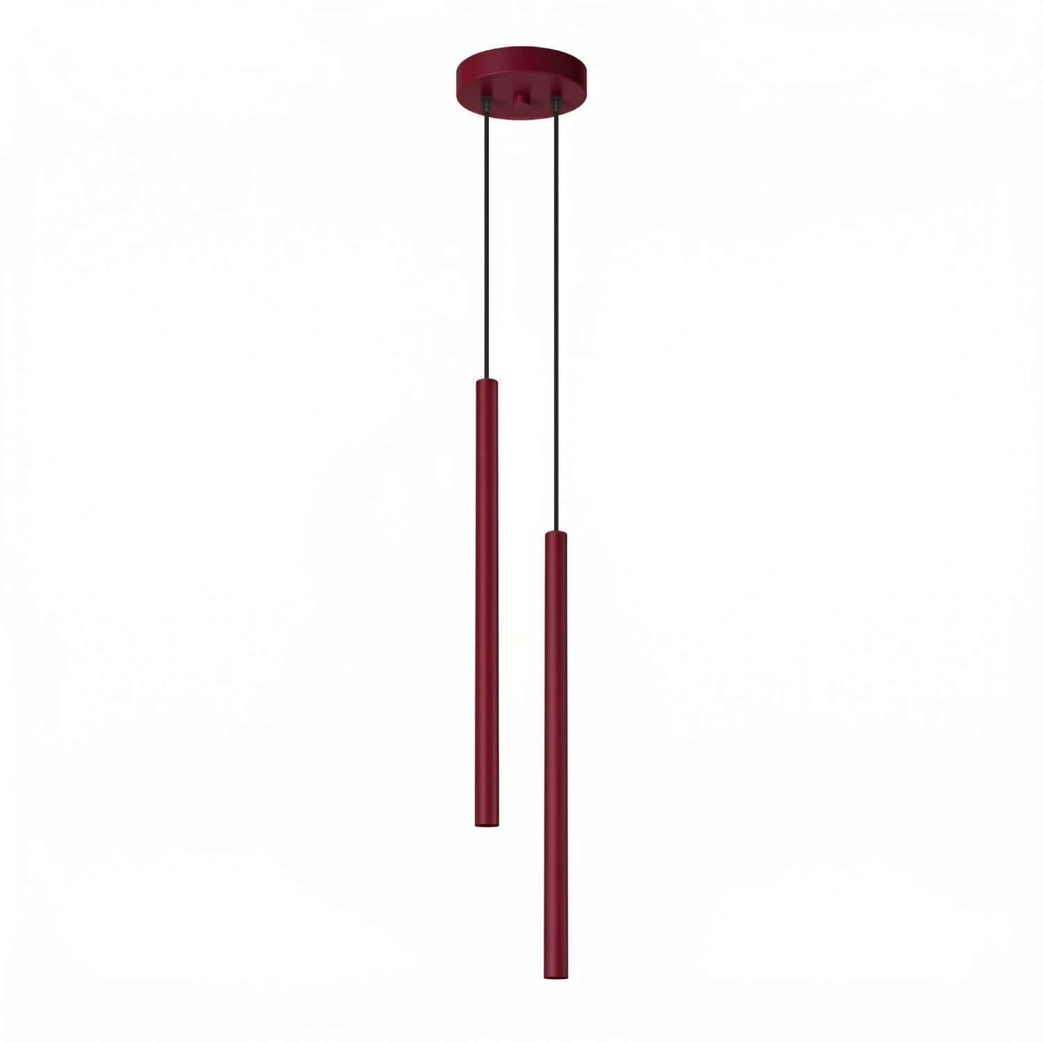 Sollux Lighting Pastelo závesné svietidlo 2x8 W čierna-bordová SL.2122