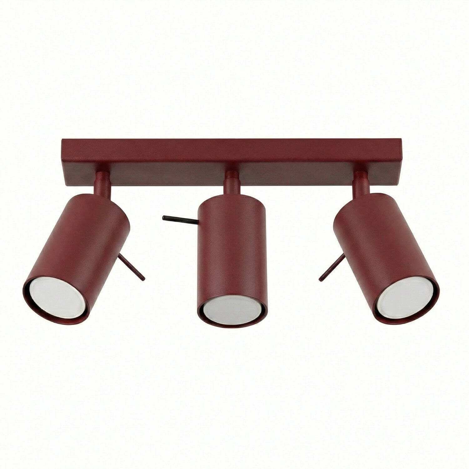 Sollux Lighting Ring stropné svietidlo 3x10 W bordová SL.2161