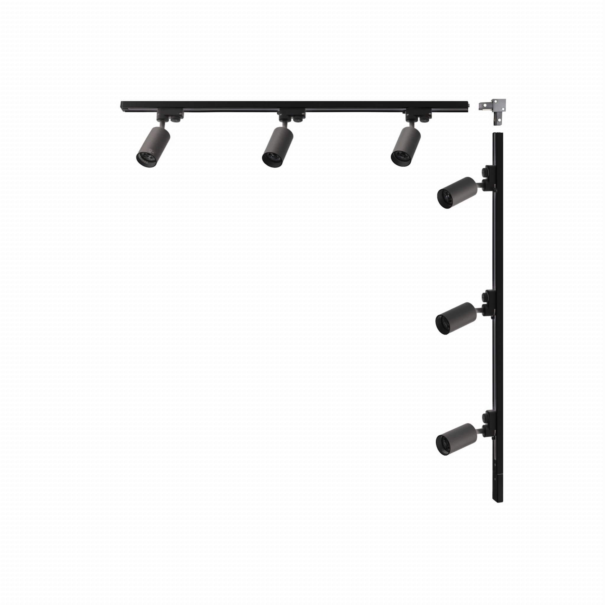 Zuma Line Black súprava koľajničiek s reflektormi 6x35 W čierna 3562