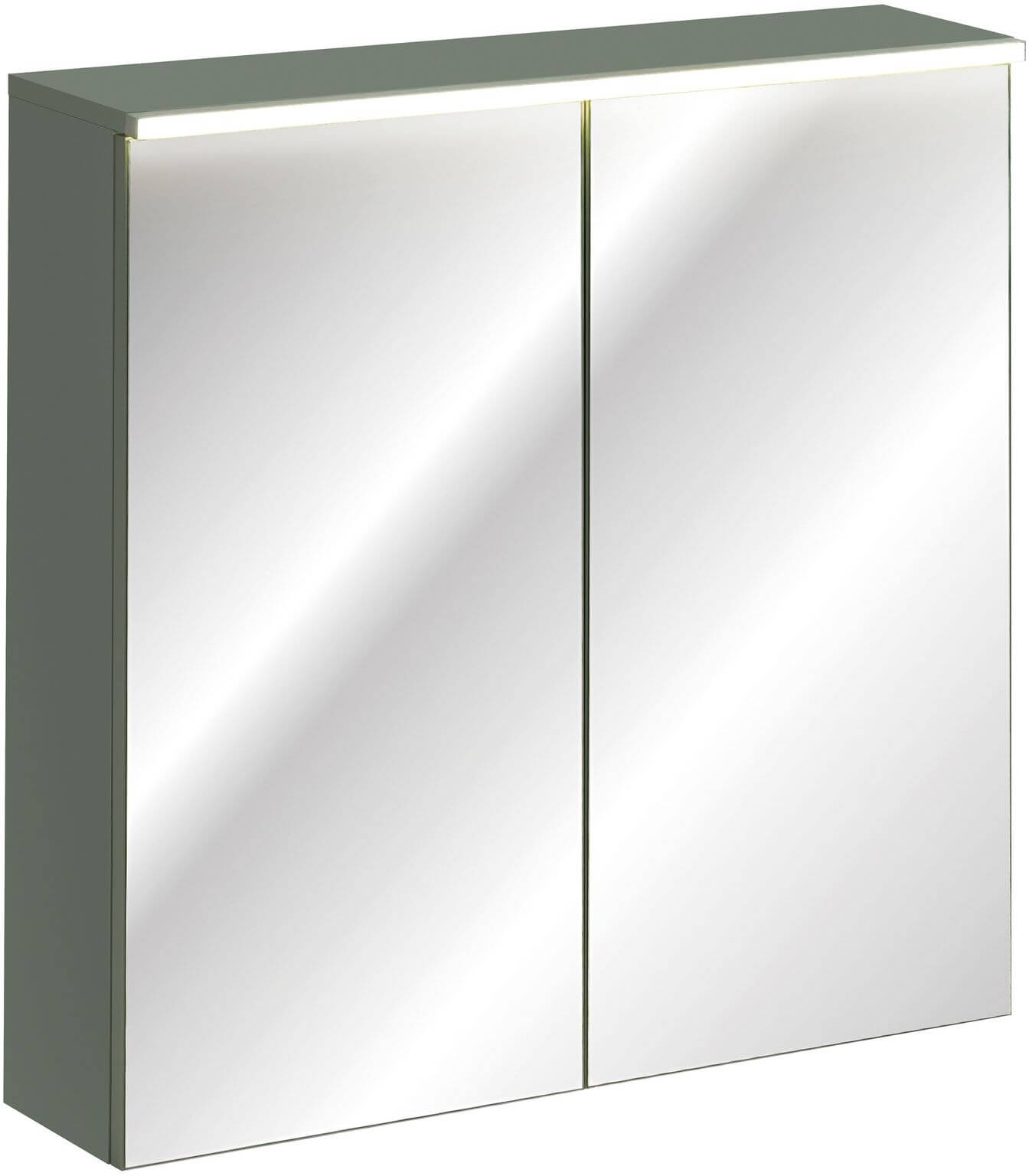 Comad Sombra Green skrinka 80x19x78 cm so zrkadlom zelená GREEN UN 84-80-2D