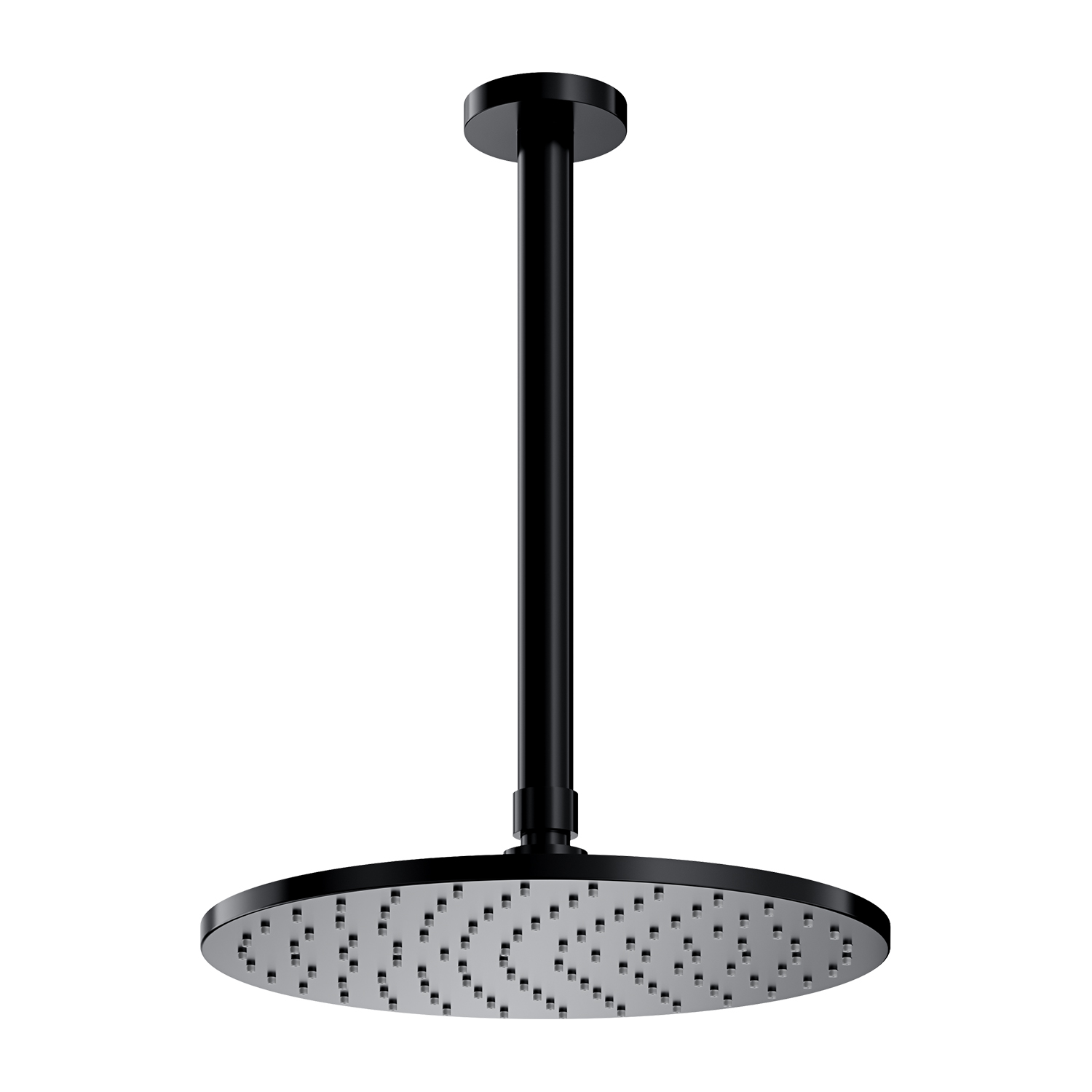 Omnires SlimLine horná sprcha so sprchovacím ramenom 25x25 cm okrúhly čierna WSSET1BL