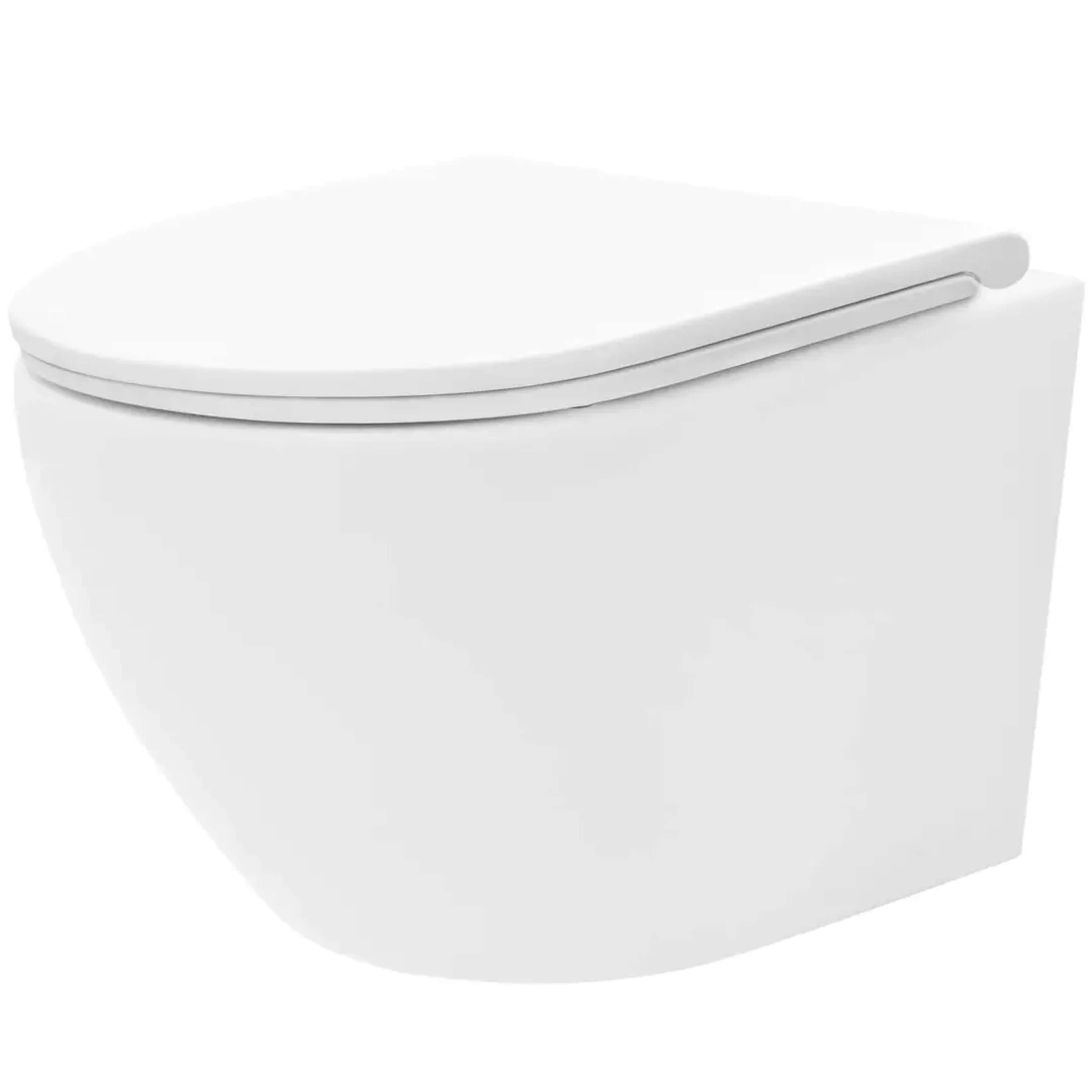 Rea Carlo Mini wc misa závesné bez oplachovacieho kruhu biela lesklá REA-C8770