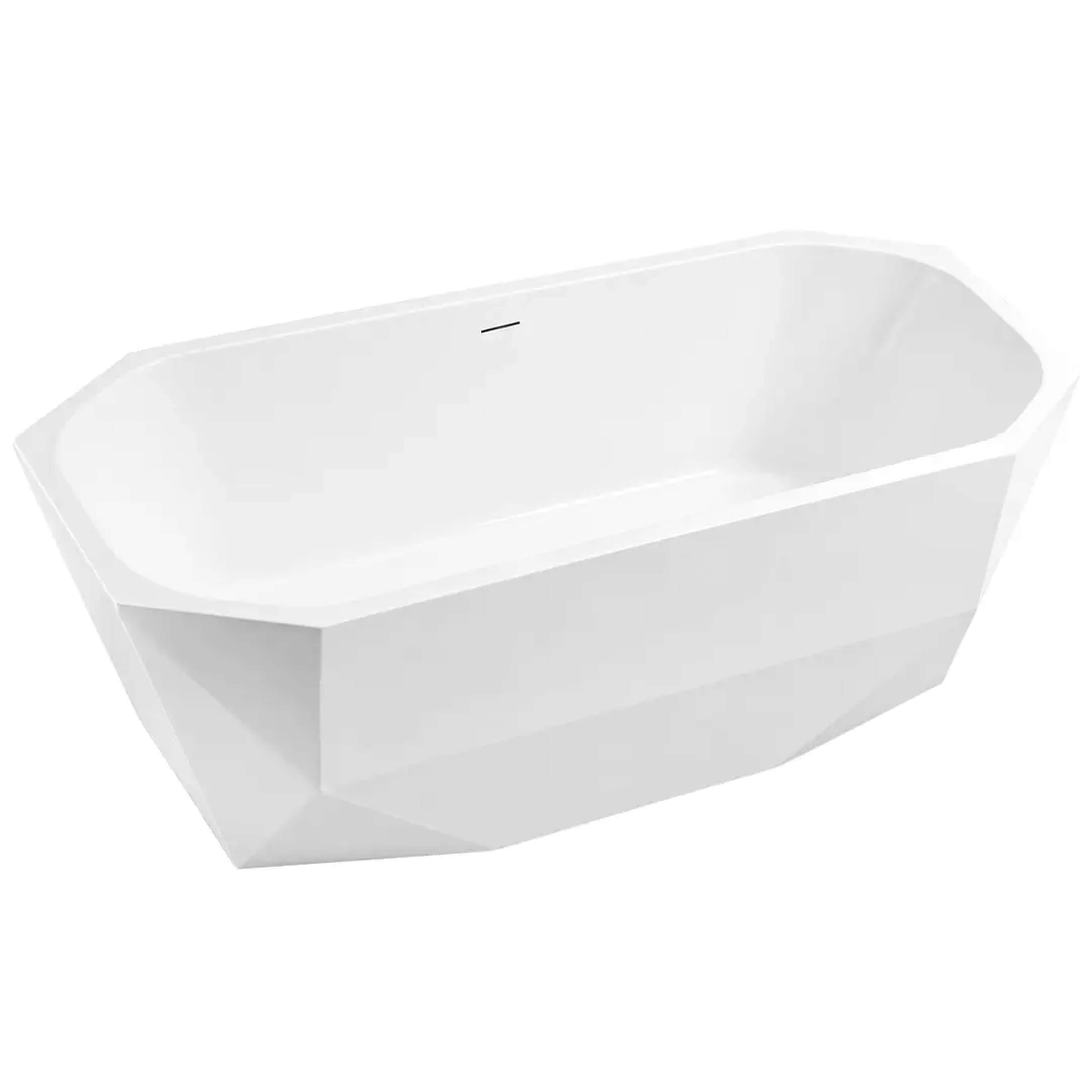 Rea Diamanti voľne stojaca vaňa 170x80 cm biela REA-W1864