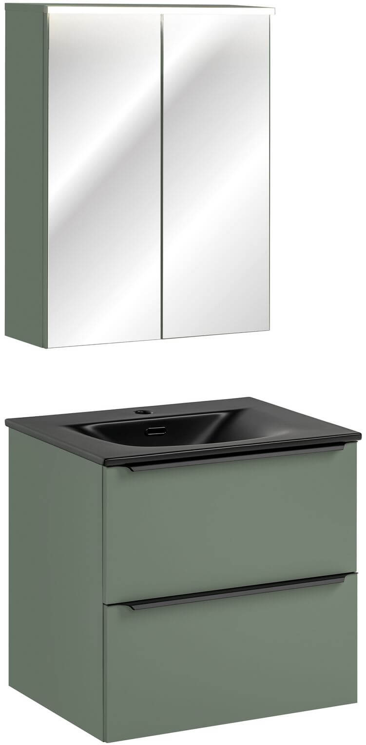 Súprava skrinka Comad Sombra Green GREEN UN 84-60-2D, skrinka Comad Sombra Green SOMBRA GREEN 82-60-46-2S, SKY 1 BLACK MATT 60 DP ( E-8099-60 )
