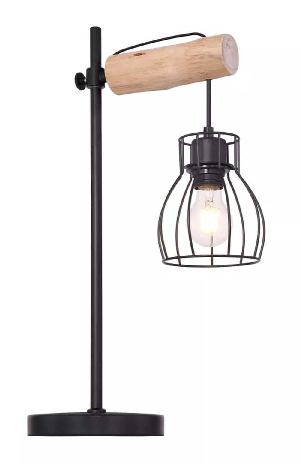 Globo Lighting Mina stolová lampa 1x40 W čierna 15326TN