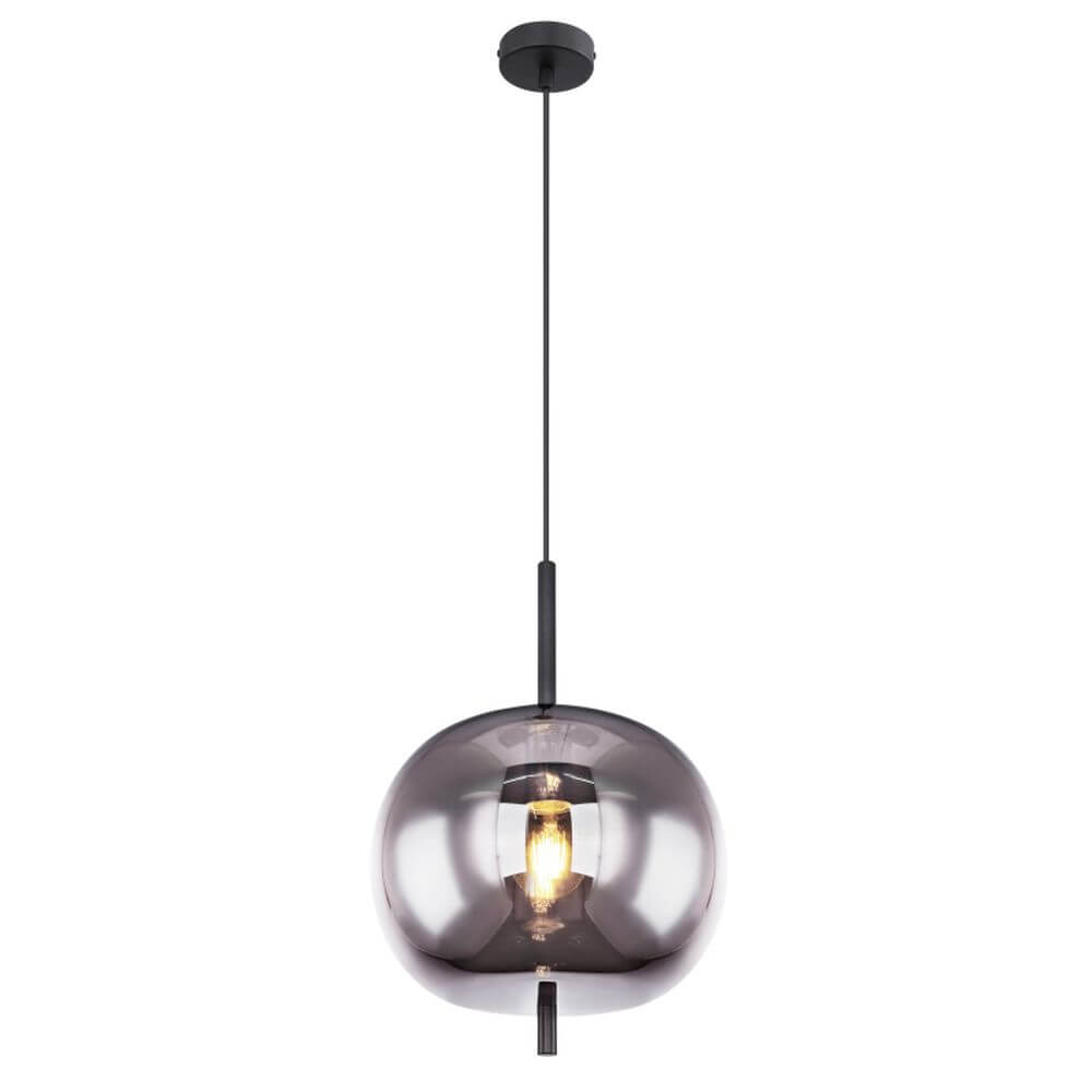 Globo Lighting Blacky závesné svietidlo 1x60 W čierna-dymová 15345H1
