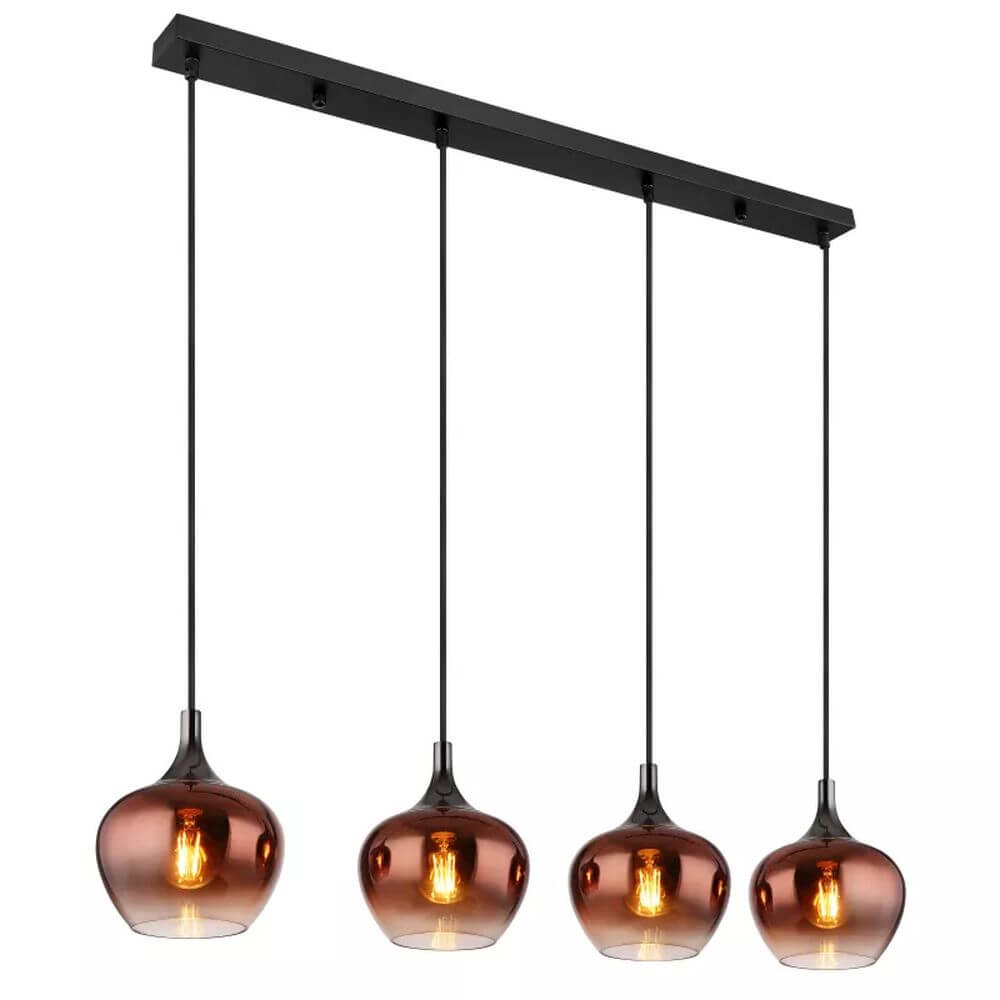 Globo Lighting Maxy závesné svietidlo 4x40 W čierna 15548-4HG