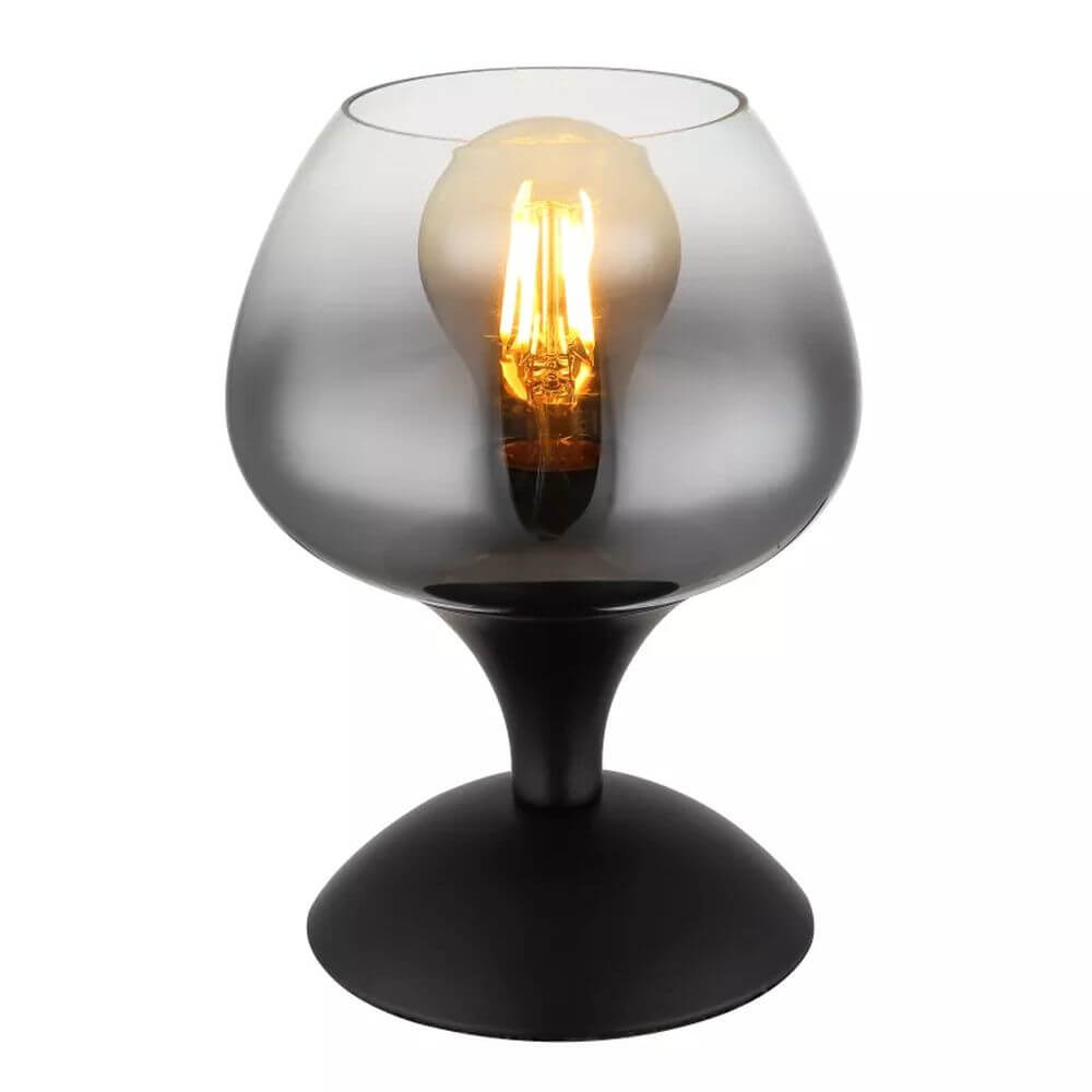 Globo Lighting Maxy stolová lampa 1x40 W čierna-dymová 15548T2