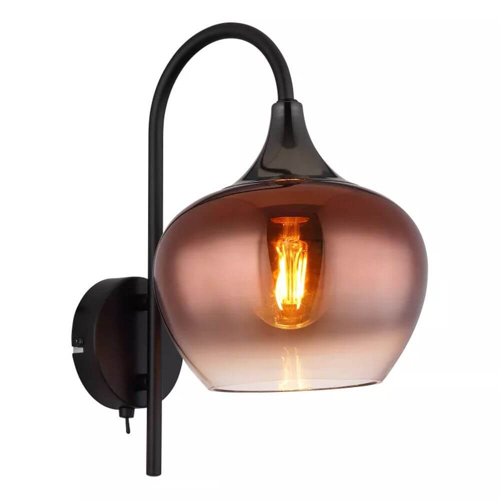 Globo Lighting Maxy nástenná lampa 1x40 W čierna 15548WG