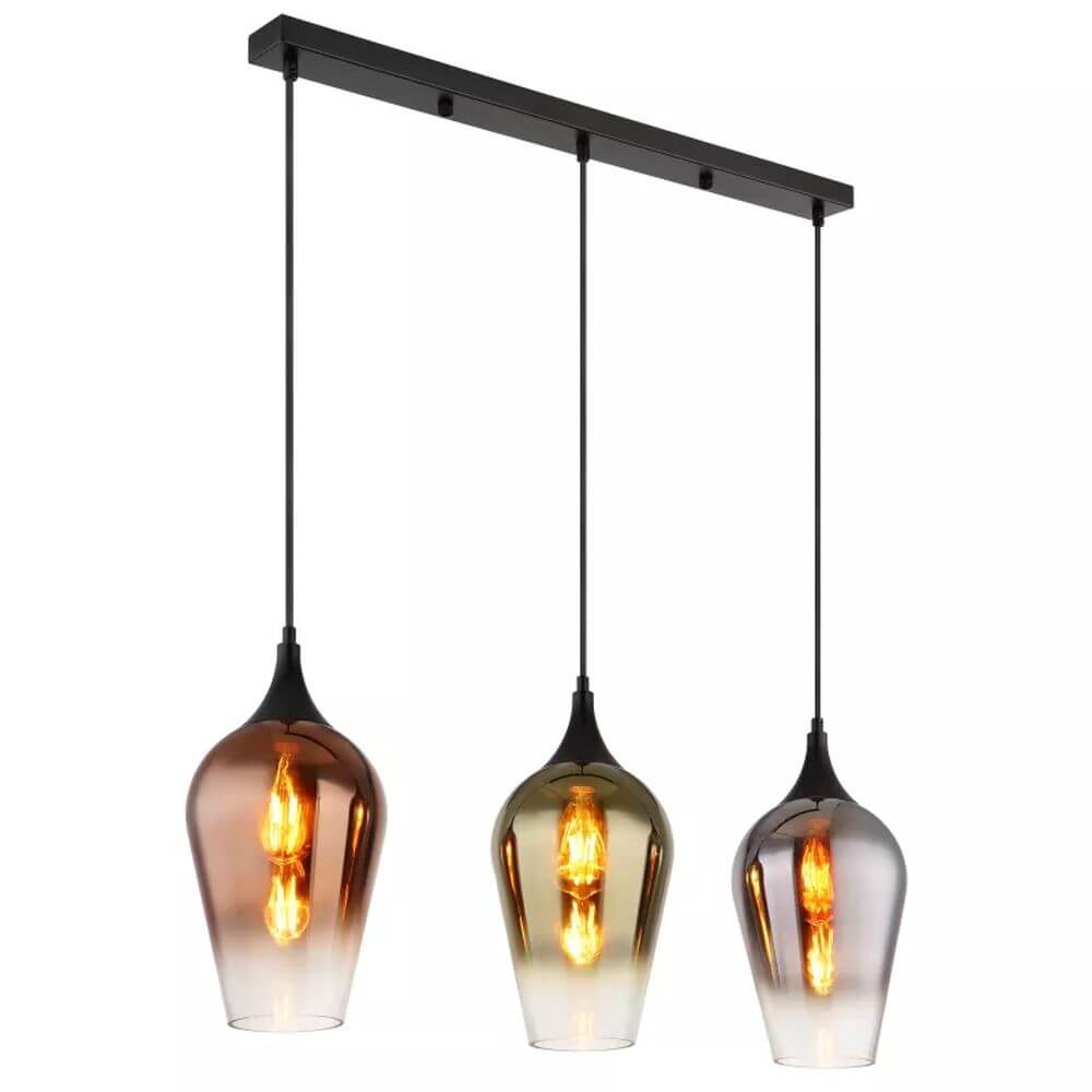 Globo Lighting Lavus závesné svietidlo 3x60 W čierna 15552-3H
