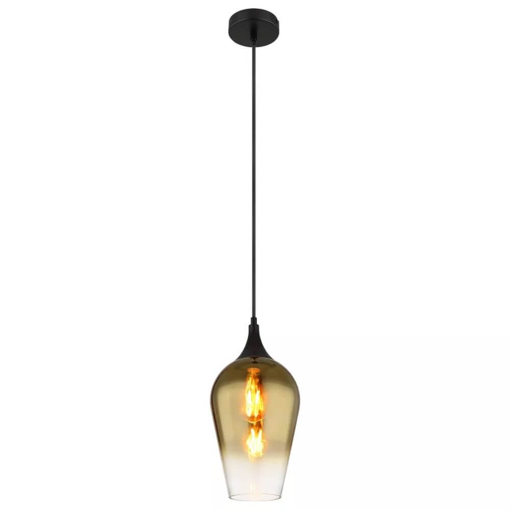 Globo Lighting Lavus závesné svietidlo 1x60 W čierna-zlatá 15552H2