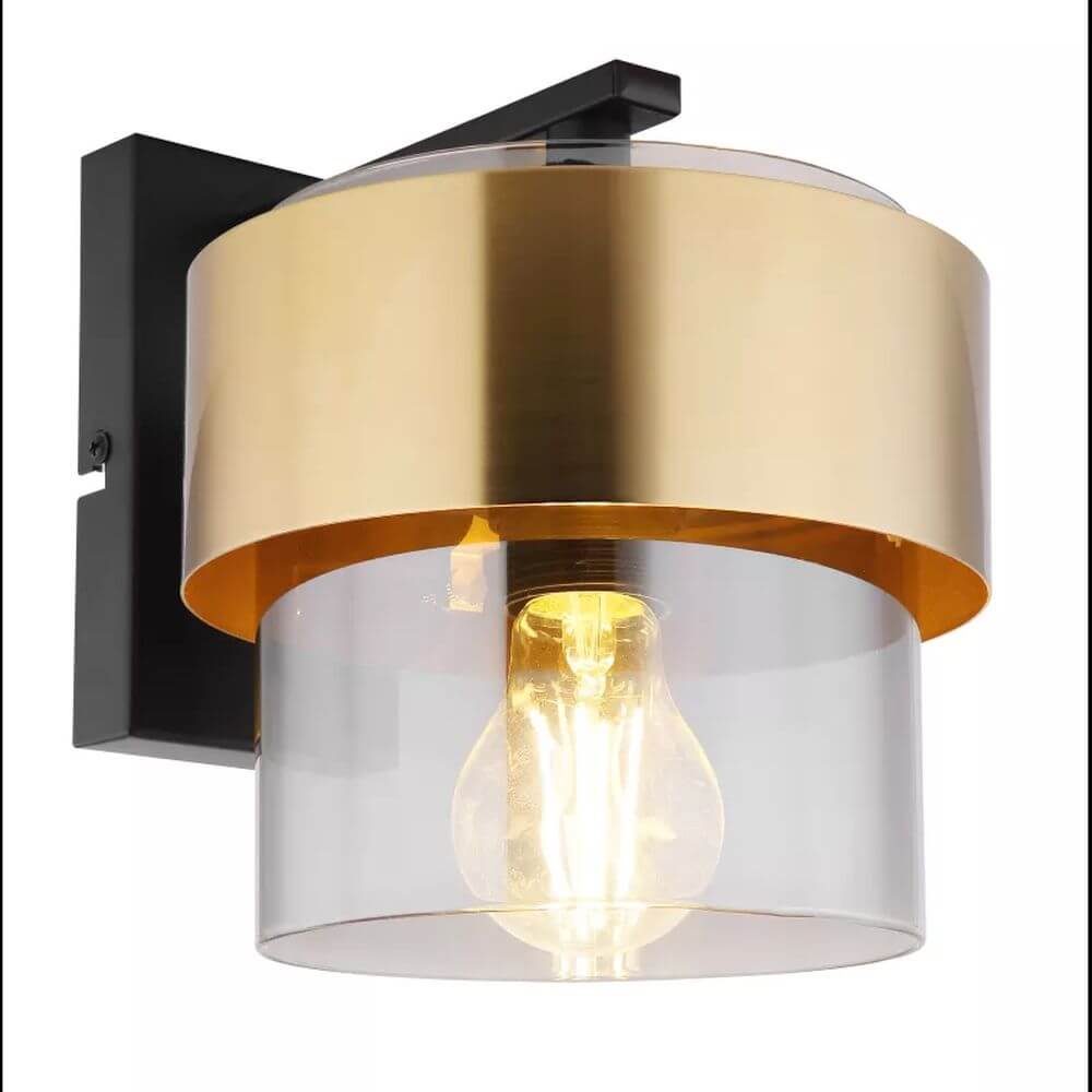 Globo Lighting Milley nástenná lampa 1x60 W čierna-zlatá 15560W