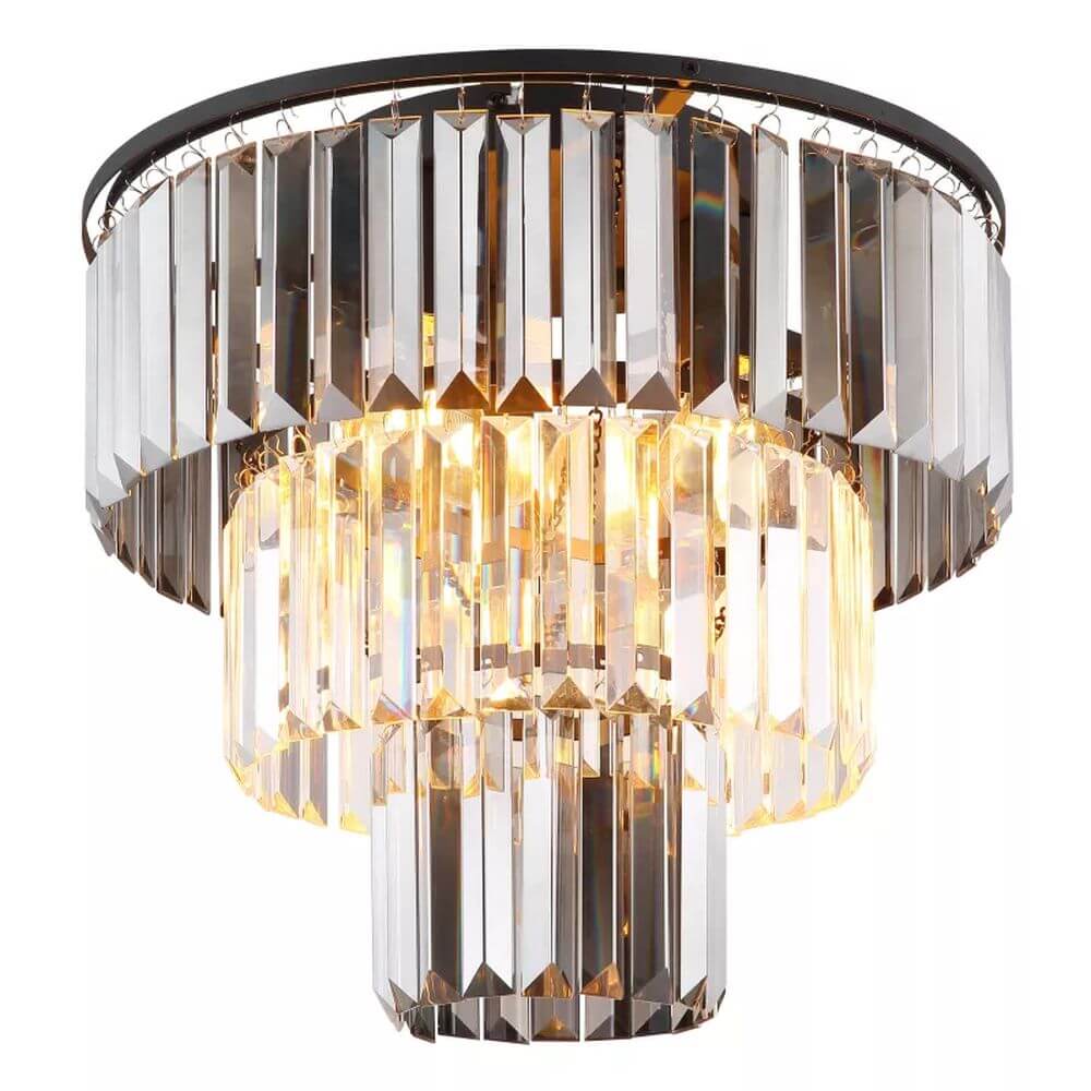Globo Lighting Naxis stropné svietidlo 3x40 W čierna-dymová 15695D