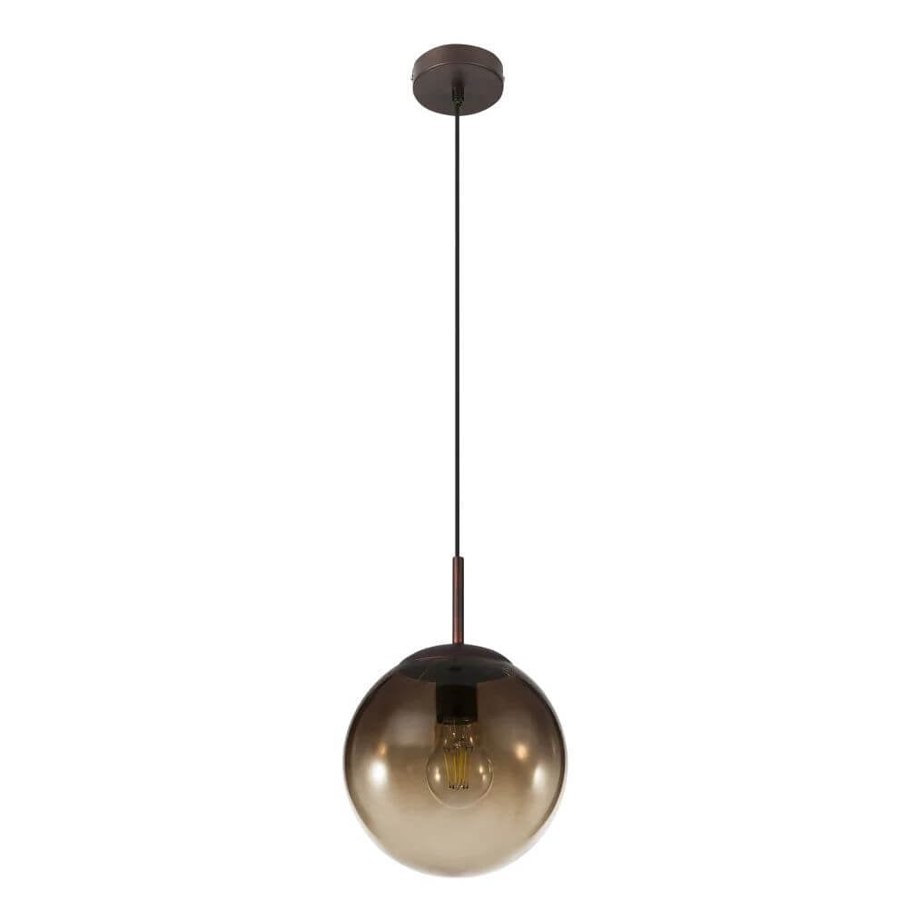 Globo Lighting Varus závesné svietidlo 1x40 W hnedá 15865
