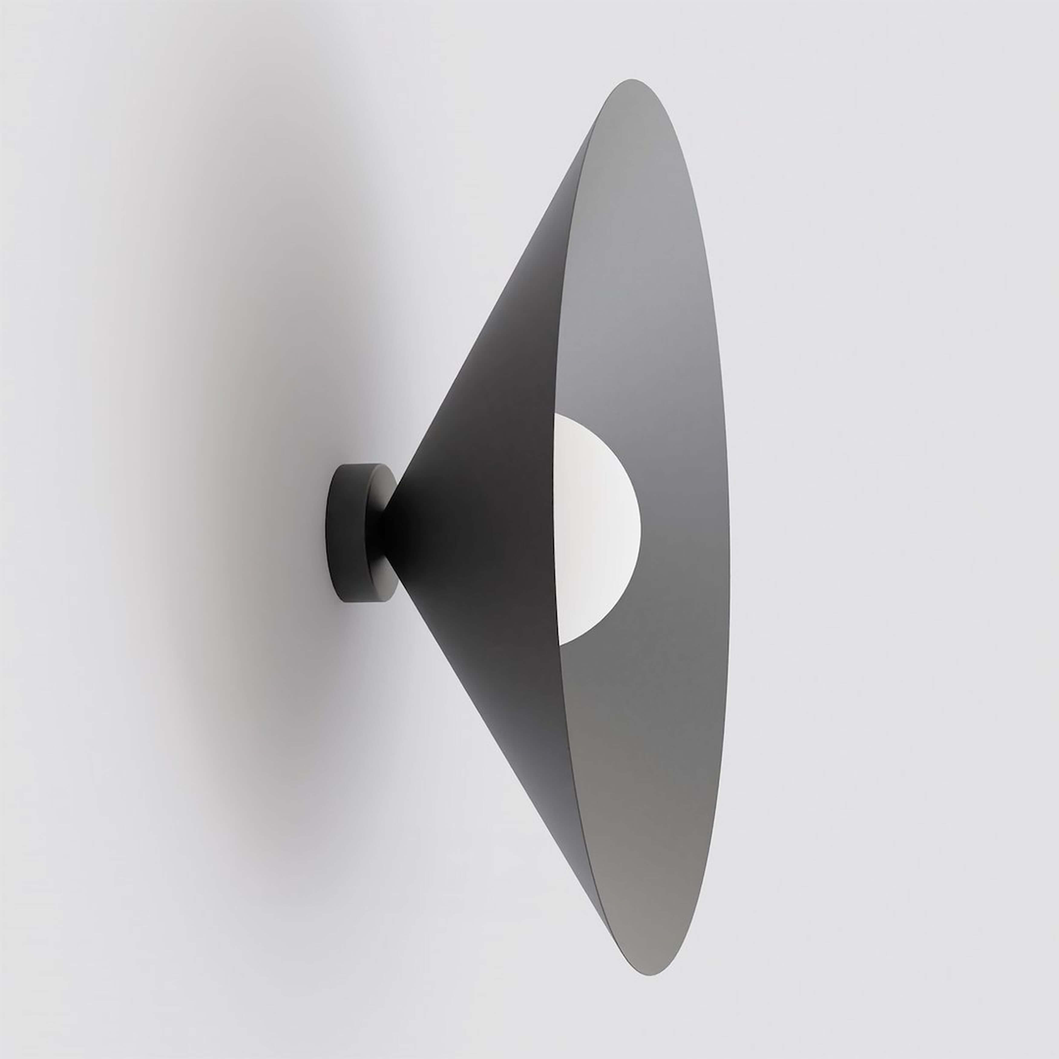 Emibig Mono nástenná lampa 1x10 W čierna-opálová 1717/K1L