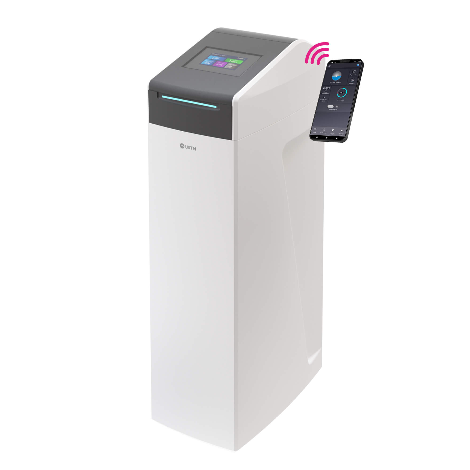 USTM Laser Touch Screen stanice na úpravu vody WS-30-LCD-LASER