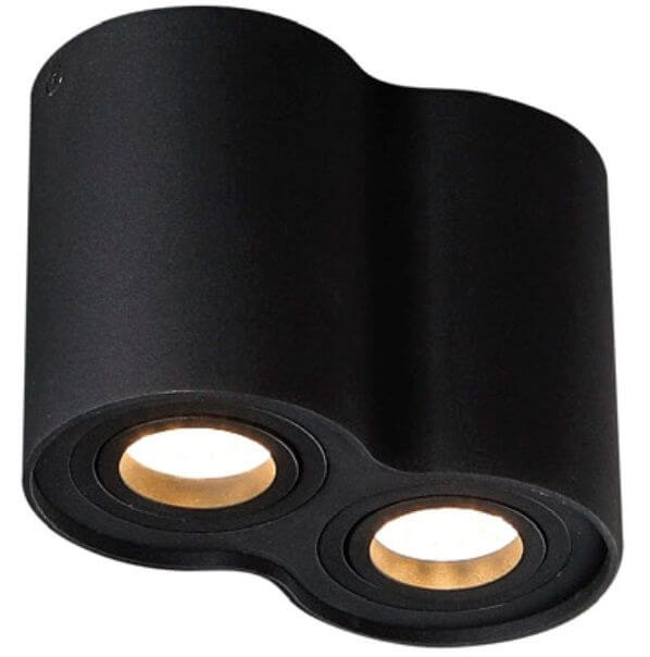 MaxLight Basic Round stropné svietidlo 2x50 W čierna C0086
