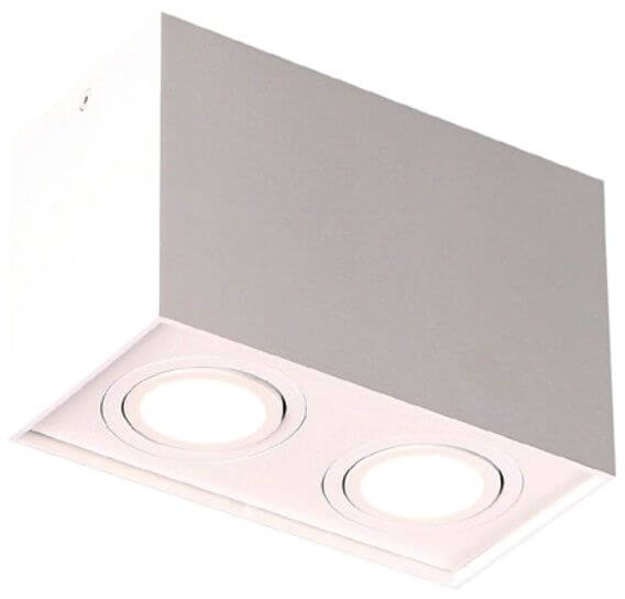 MaxLight Basic Square stropné svietidlo 2x50 W biela C0088
