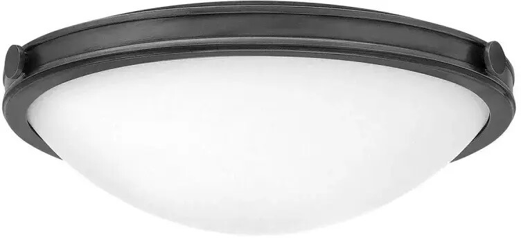 Elstead Lighting Collier stropné svietidlo 3x40 W čierna-opálová HK-COLLIER-F-M-BX