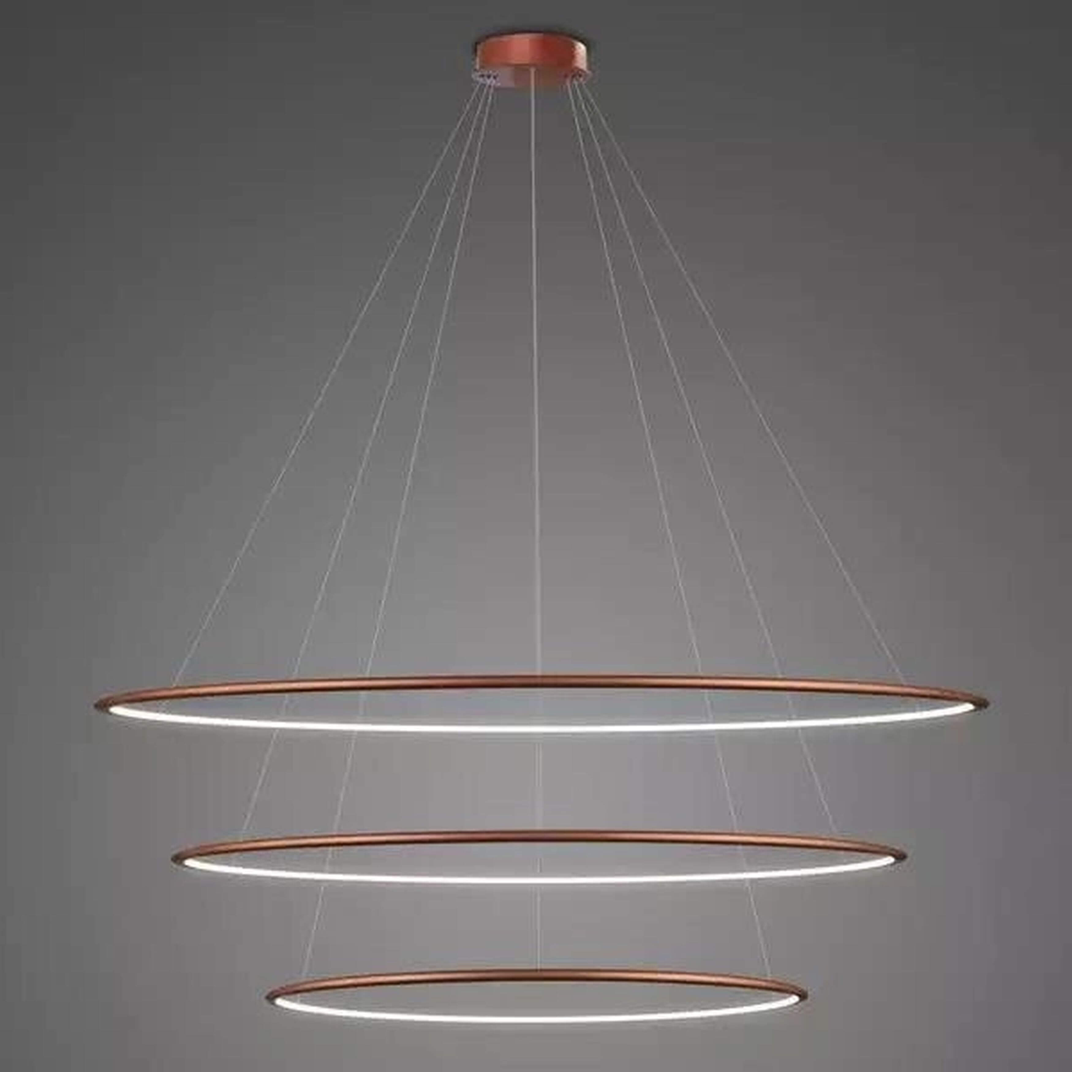 Altavola Design Led Shape závesné svietidlo 3x113 W medená LA075/P_120_in_3k_copper