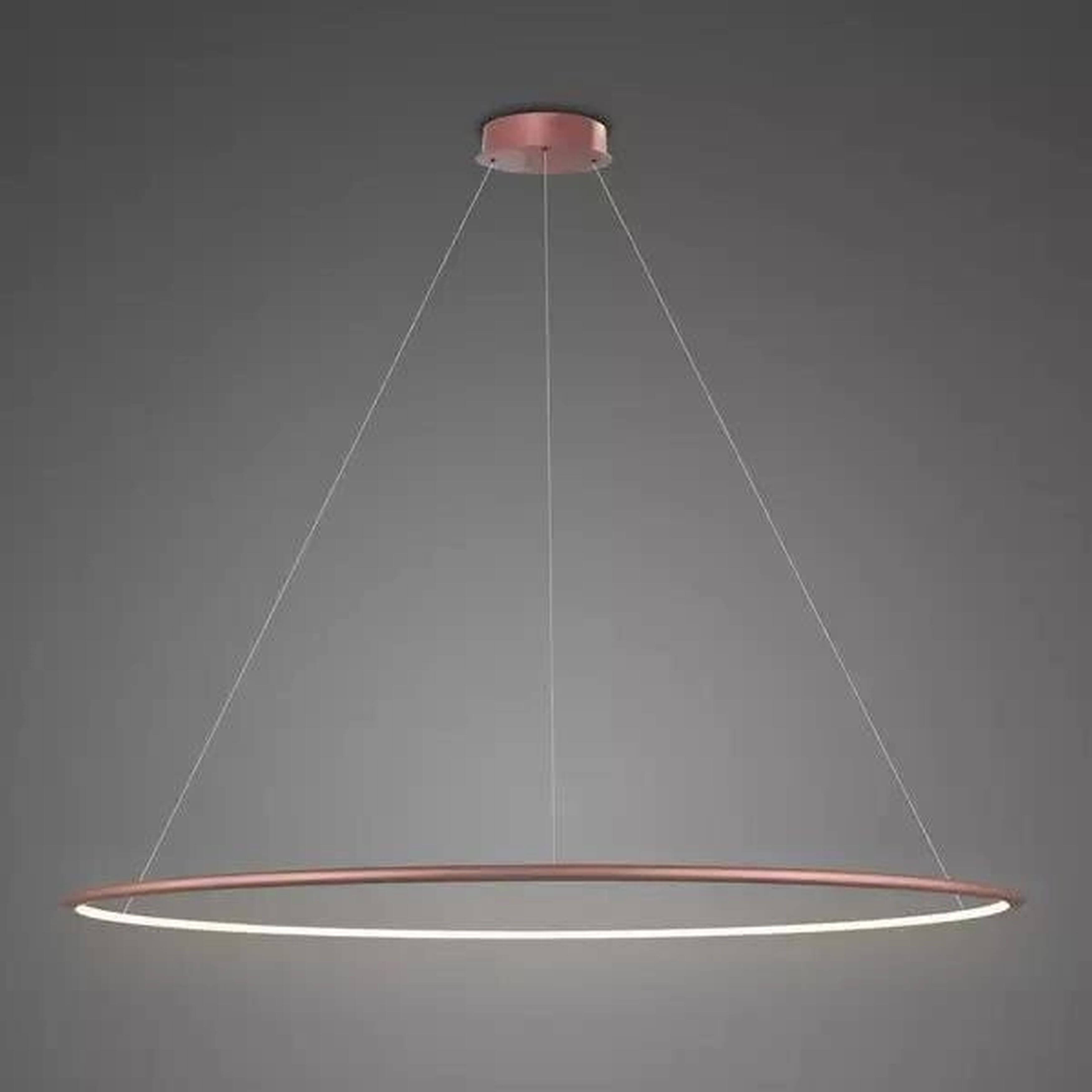 Altavola Design Ledowe Okręgi závesné svietidlo 1x57 W ružovo-zlatá LA073/P_150_in_3k_rose_gold_dimm