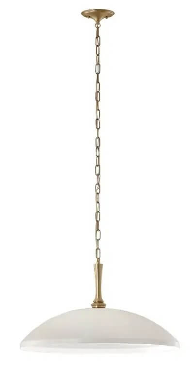 Elstead Lighting Delarosa závesné svietidlo 1x60 W biela-hnedá KL-DELAROSA-P-WH