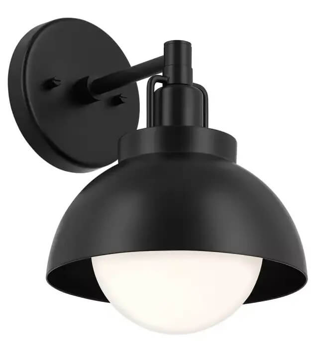 Elstead Lighting Niva nástenná lampa 1x40 W čierna KL-NIVA-1W-1P-BK