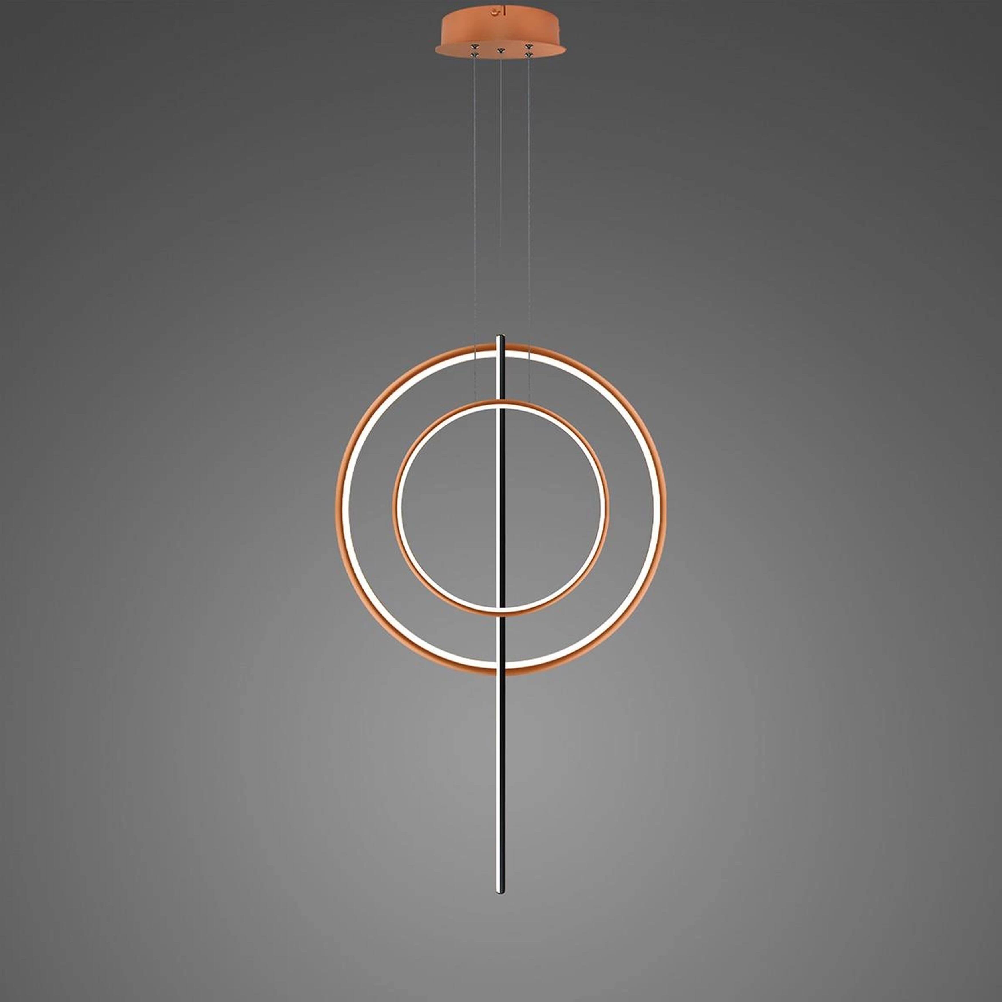 Altavola Design Linea závesné svietidlo 3x51 W čierna-medená LA087/2P_60_40_100_3k_copper_black