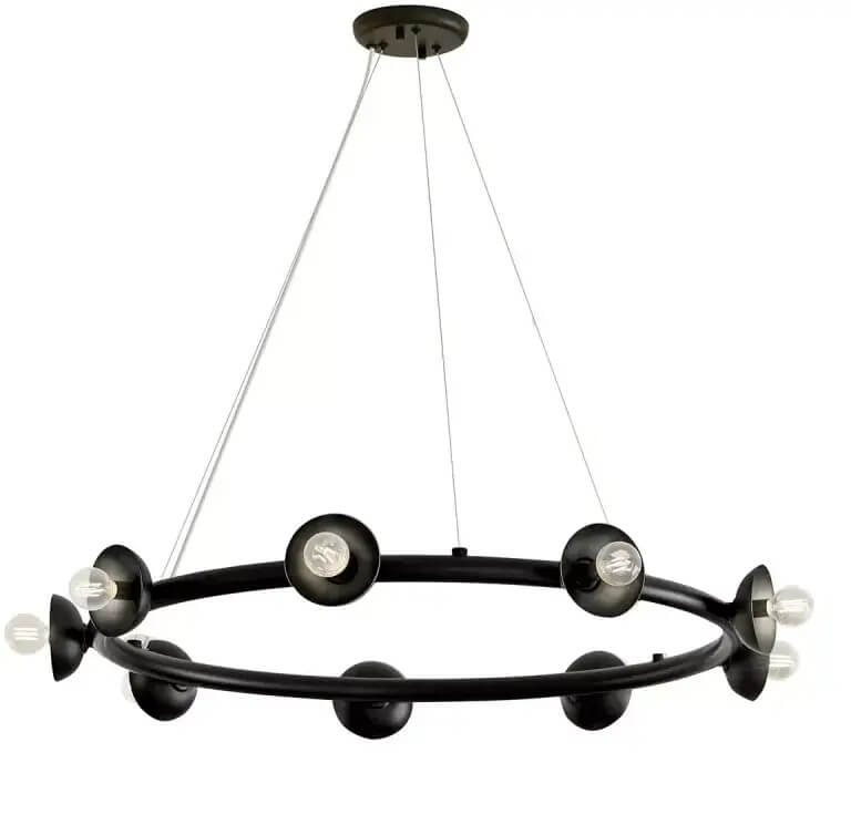 Elstead Lighting Palta závesné svietidlo x40 W čierna KL-PALTA9-BK