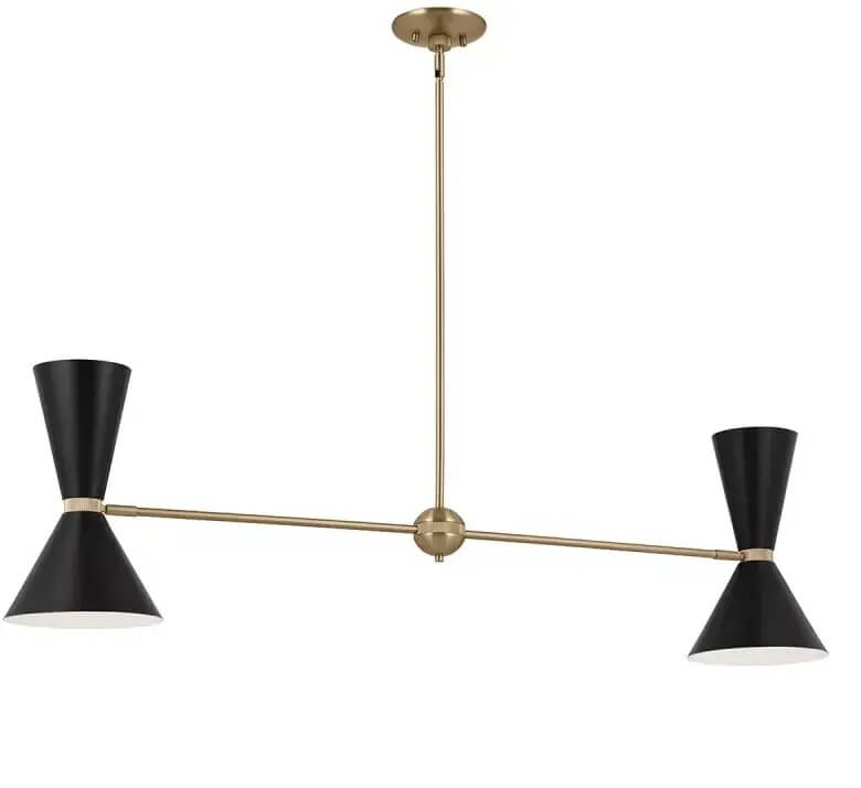 Elstead Lighting Phix závesné svietidlo 4x40 W čierna-hnedá KL-PHIX-2-LINEAR-CBB