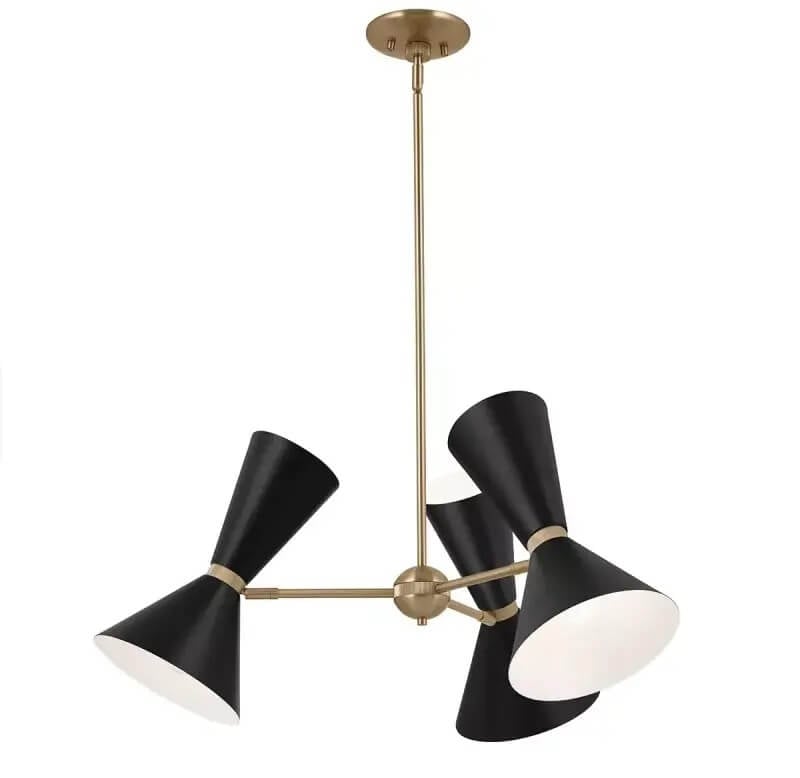 Elstead Lighting Phix závesné svietidlo 6x40 W čierna-hnedá KL-PHIX-3-CBB