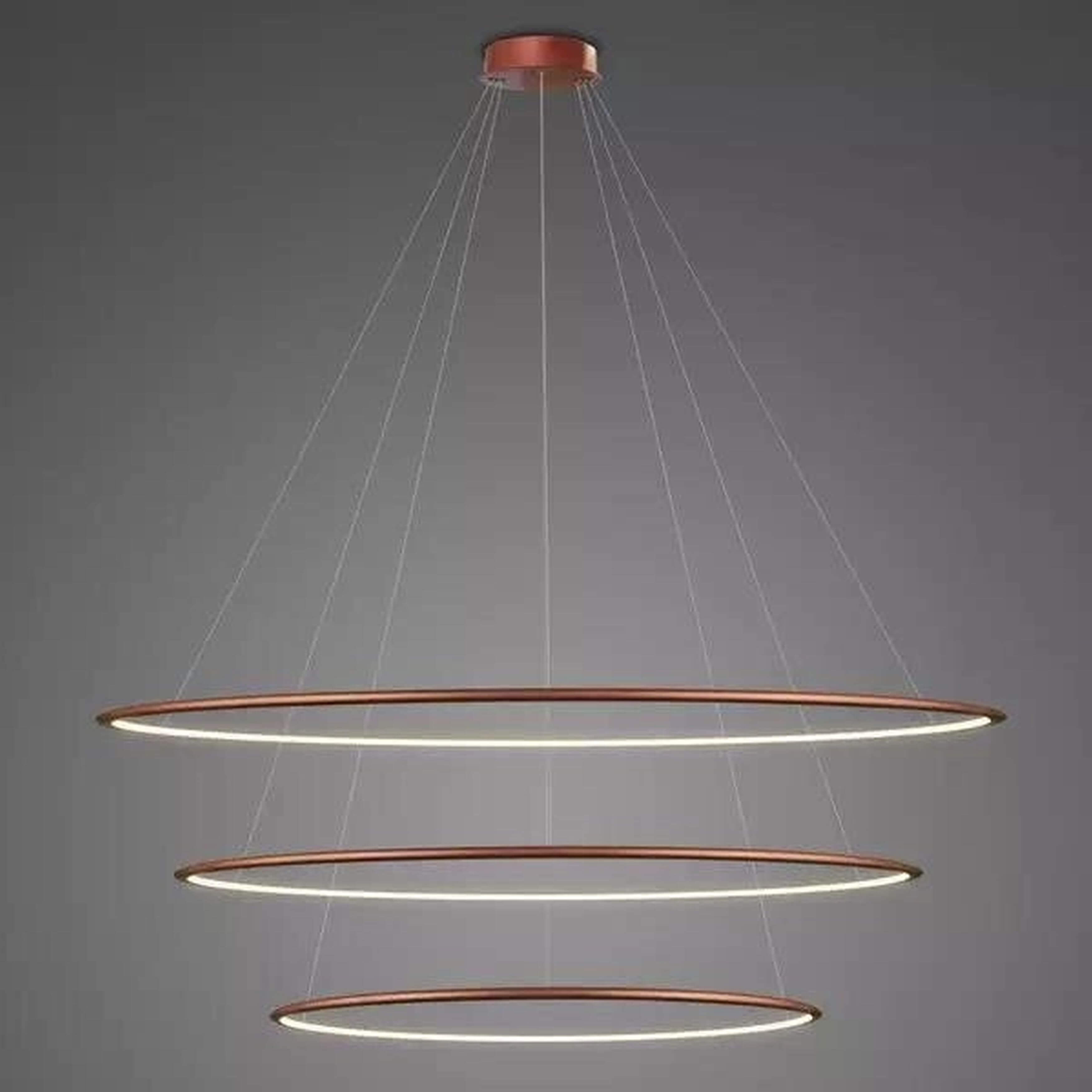 Altavola Design Led Shape závesné svietidlo 3x113 W medená LA075/P_120_in_3k_copper_remote