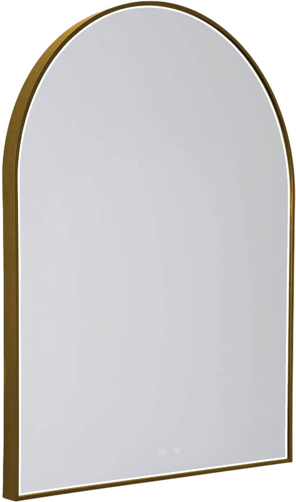 MaxLight Mirror zrkadlo 70x90 cm s osvetlením zlatá W0386