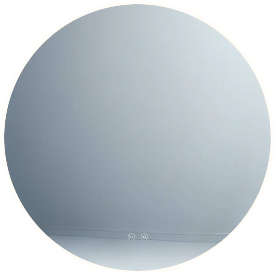 MaxLight Mirror zrkadlo 80x80 cm okrúhly s osvetlením biela W0387