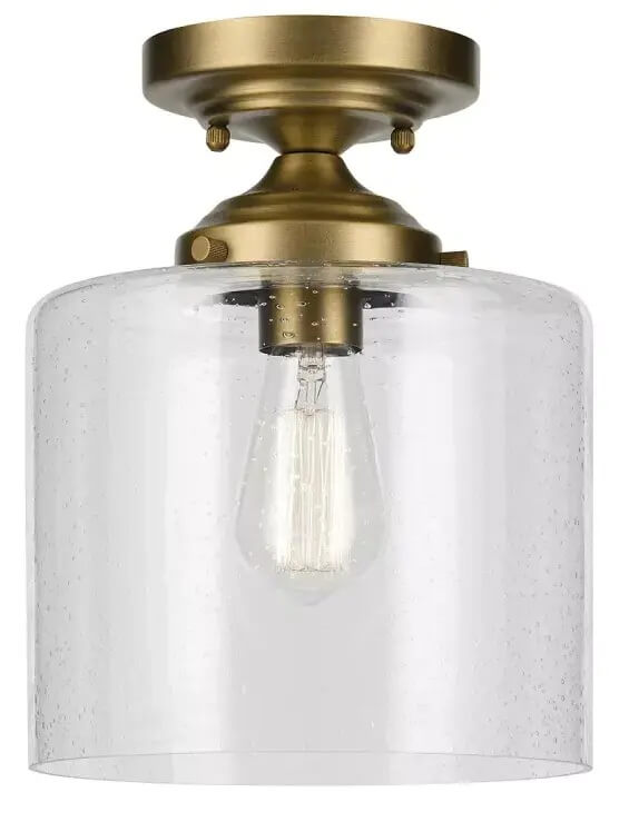 Elstead Lighting Winslow stropné svietidlo 1x W mosadzná-priehľadná KL-WINSLOW-SF-NBR