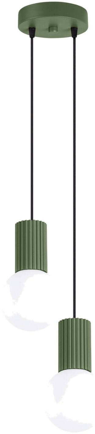Sollux Lighting Halo závesné svietidlo 2x8 W zelená SL.1974