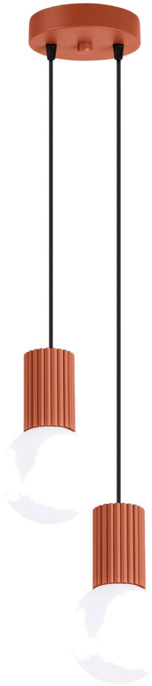Sollux Lighting Halo závesné svietidlo 2x8 W červená SL.1975