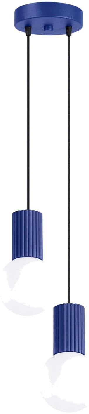 Sollux Lighting Halo závesné svietidlo 1x8 W modrá SL.1977