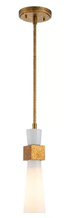 Elstead Lighting Kristy závesné svietidlo 1x40 W zlatá-opálová KRISTY-MP-DG-OPAL