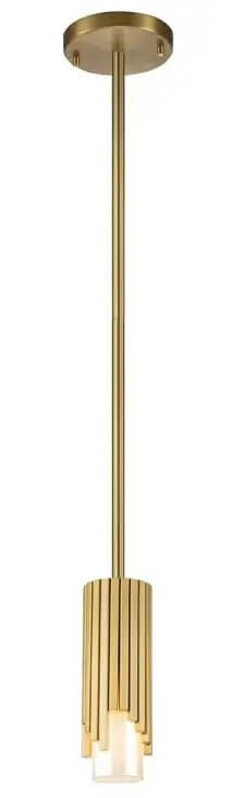 Elstead Lighting Marvele závesné svietidlo 1x40 W mosadzná-opálová MARVELE-MP-AB-OPAL