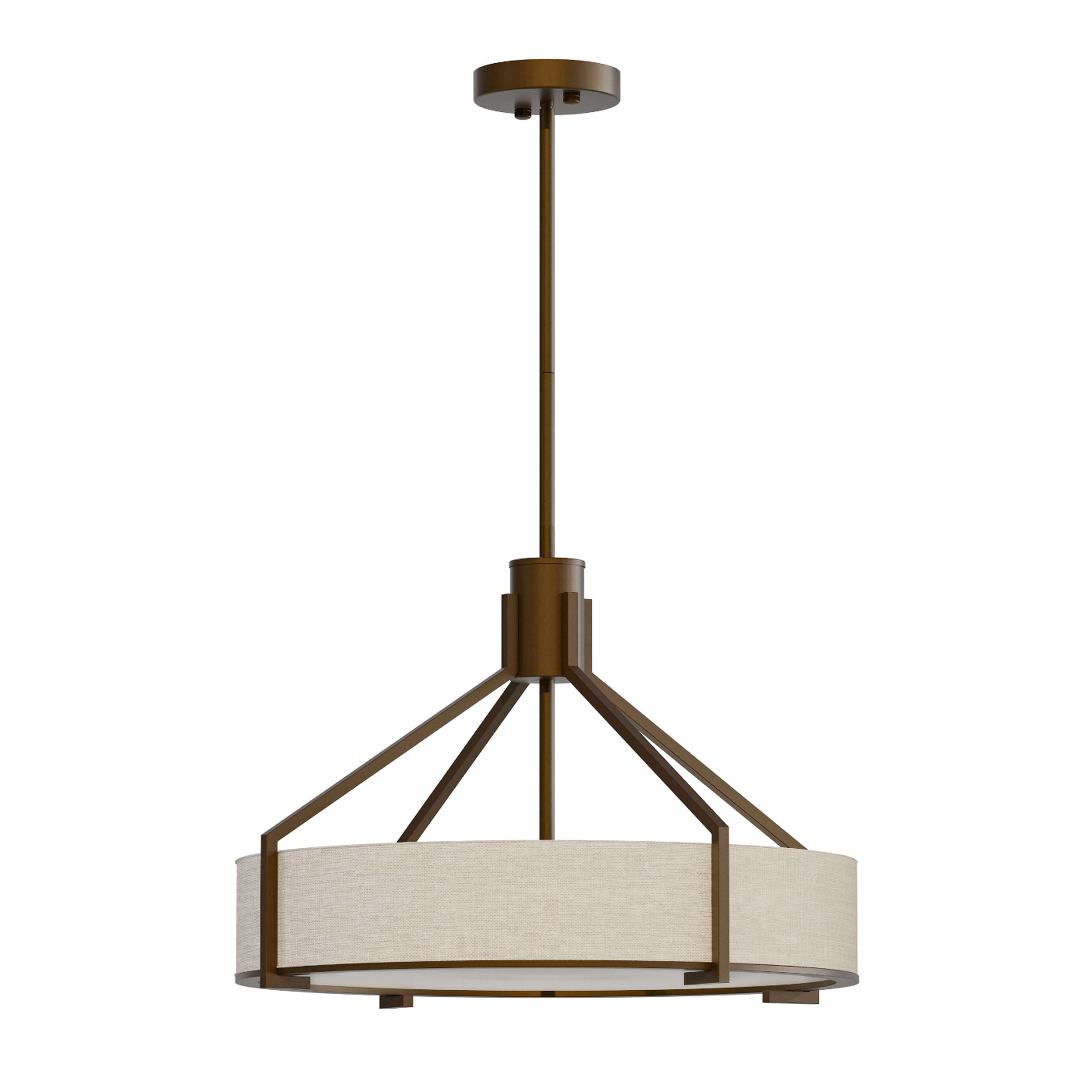 Open Design Doretto závesné svietidlo 1x15 W biela-hnedá-béžová OR85648