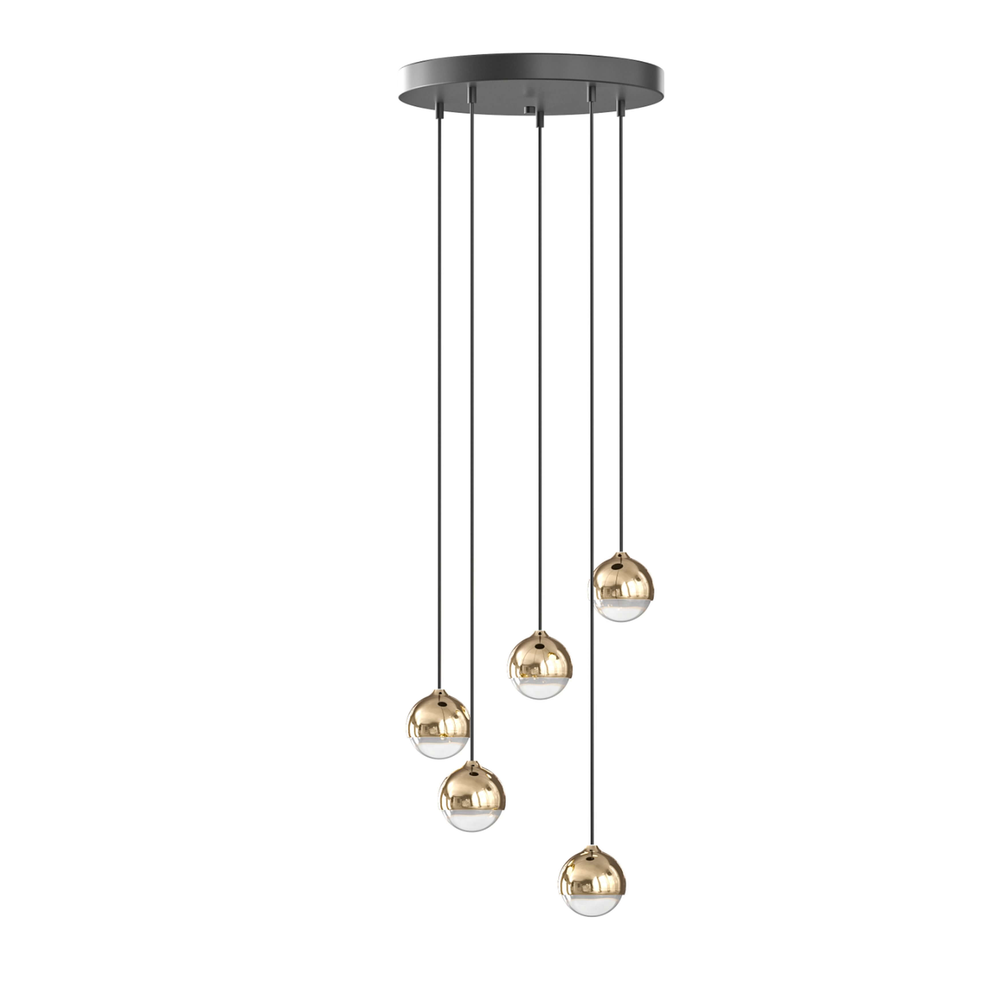 Open Design Bolicina závesné svietidlo 5x5 W zlatá OR85518