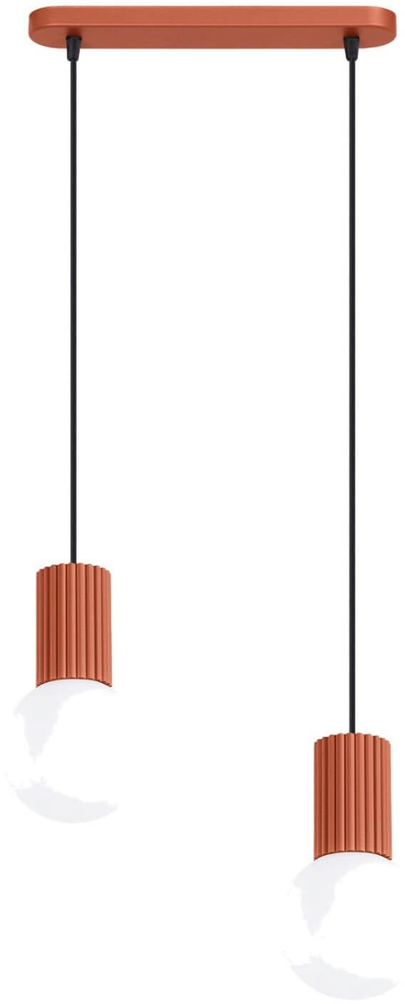 Sollux Lighting Halo závesné svietidlo 2x8 W červená SL.1985