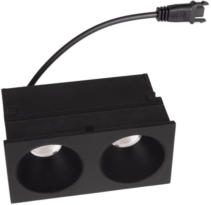 MaxLight Modular zapustené svietidlo 2x6 W čierna HM180 2L