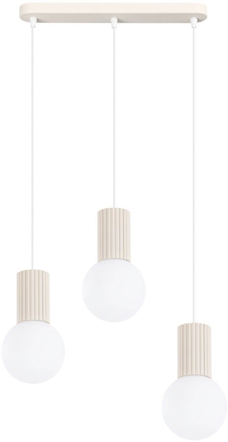 Sollux Lighting Halo závesné svietidlo 3x8 W béžová SL.1993