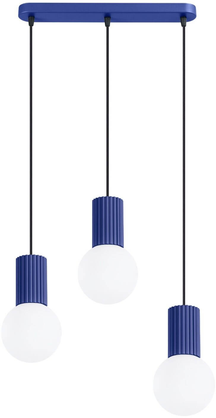 Sollux Lighting Halo závesné svietidlo 3x8 W modrá SL.1997