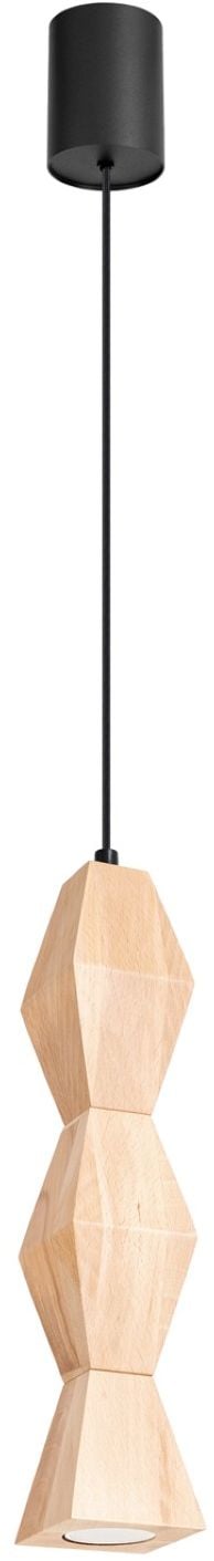 Sollux Lighting Kubbe závesné svietidlo 1x10 W drevená SL.2031