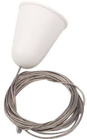 MaxLight 3F záves na lištu x W biela MHT1-P15-WH
